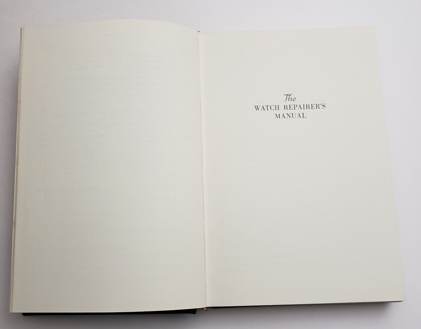 1973 The Watch Repairer’s Manual Henry B. Fried Third Edition No Jacket