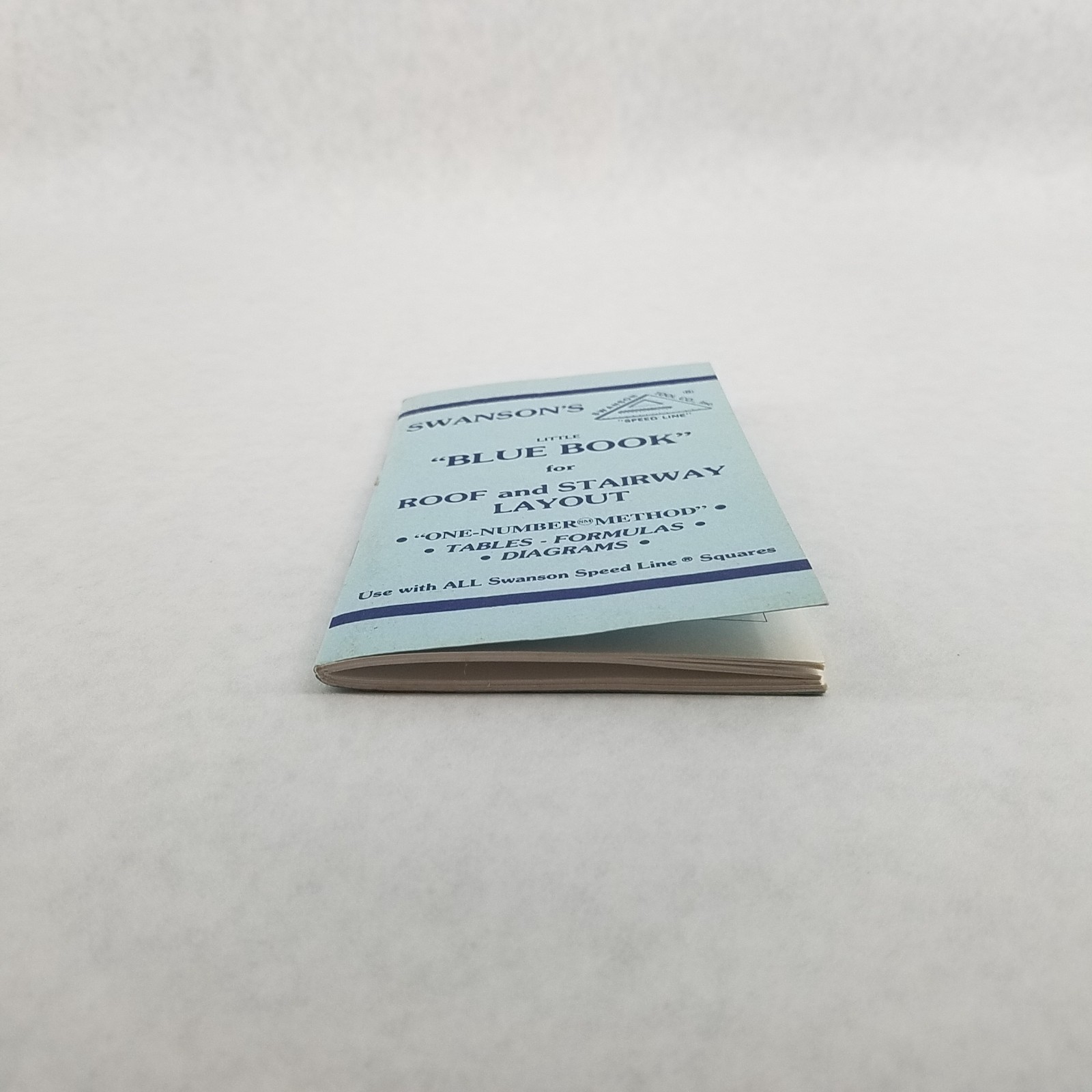 Swansons Little Blue Book for Roof and Stairway Layout Speedline 1988 LIKE NEW!