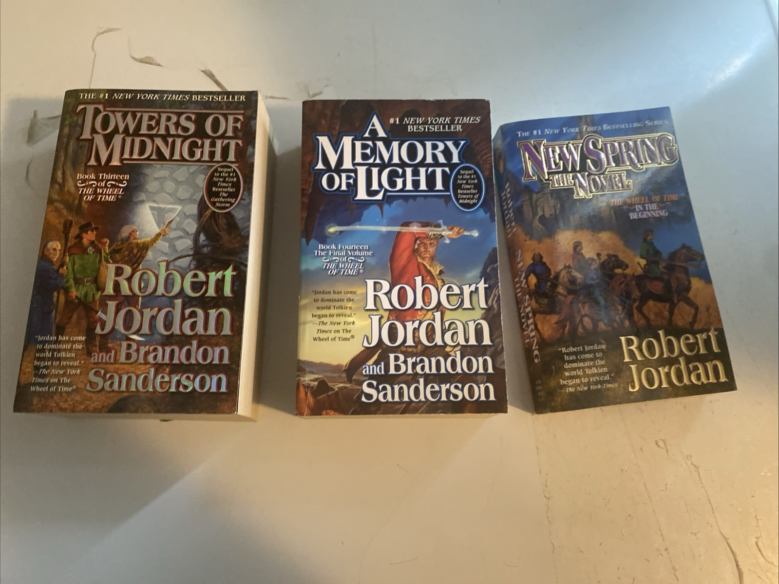 The Wheel of Time Complete Set 1-14 plus prequel 15 PB Books Robert Jordan