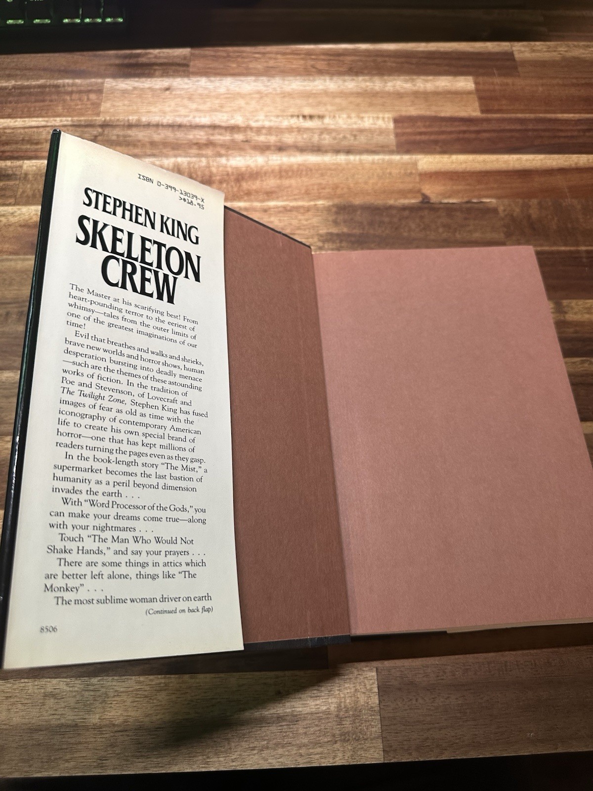 Stephen King Skeleton Crew 1985 Book 1st Edition 1st Printing Hardcover $18.95