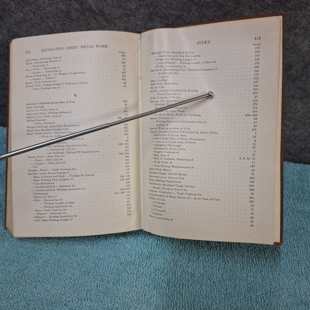 Estimating Sheet Metal Work – 1922 – Hardcover – Neubecker And Hopp – 416 pages