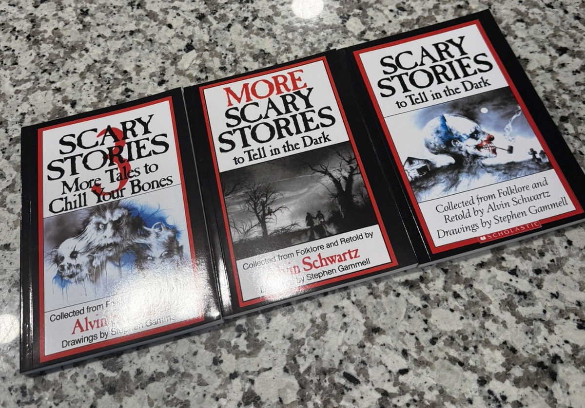 Scary Stories To Tell In the Dark Treasury Bk Set 1 2 3 Original Alvin Schwartz