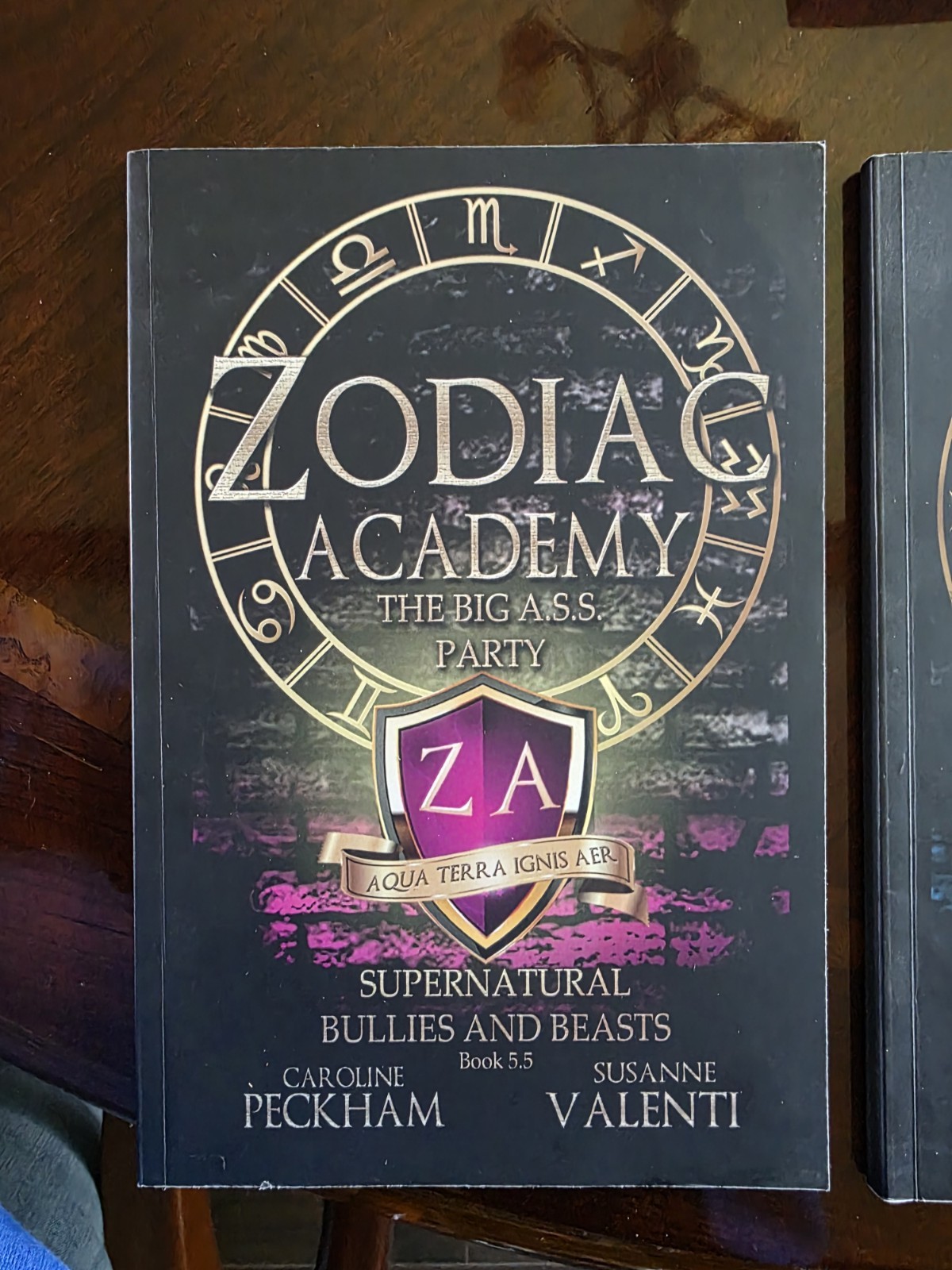Zodiac Academy Books 0.5 And 5.5 In The Original Matte Black Covers.