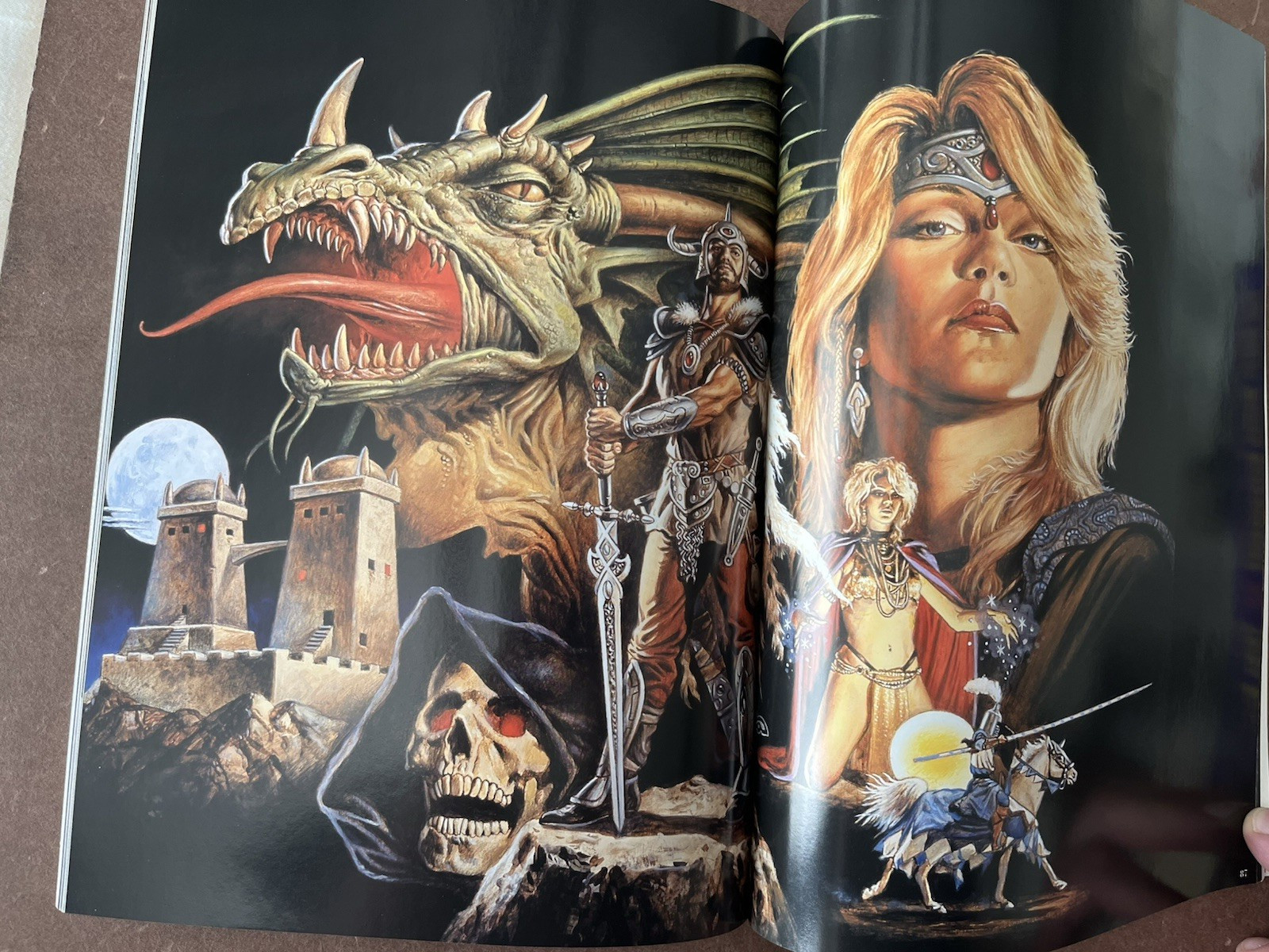 THE ART OF CLYDE CALDWELL 1984 128 PAGES VERY NICE SHAPE BEAUTIFUL BOOK