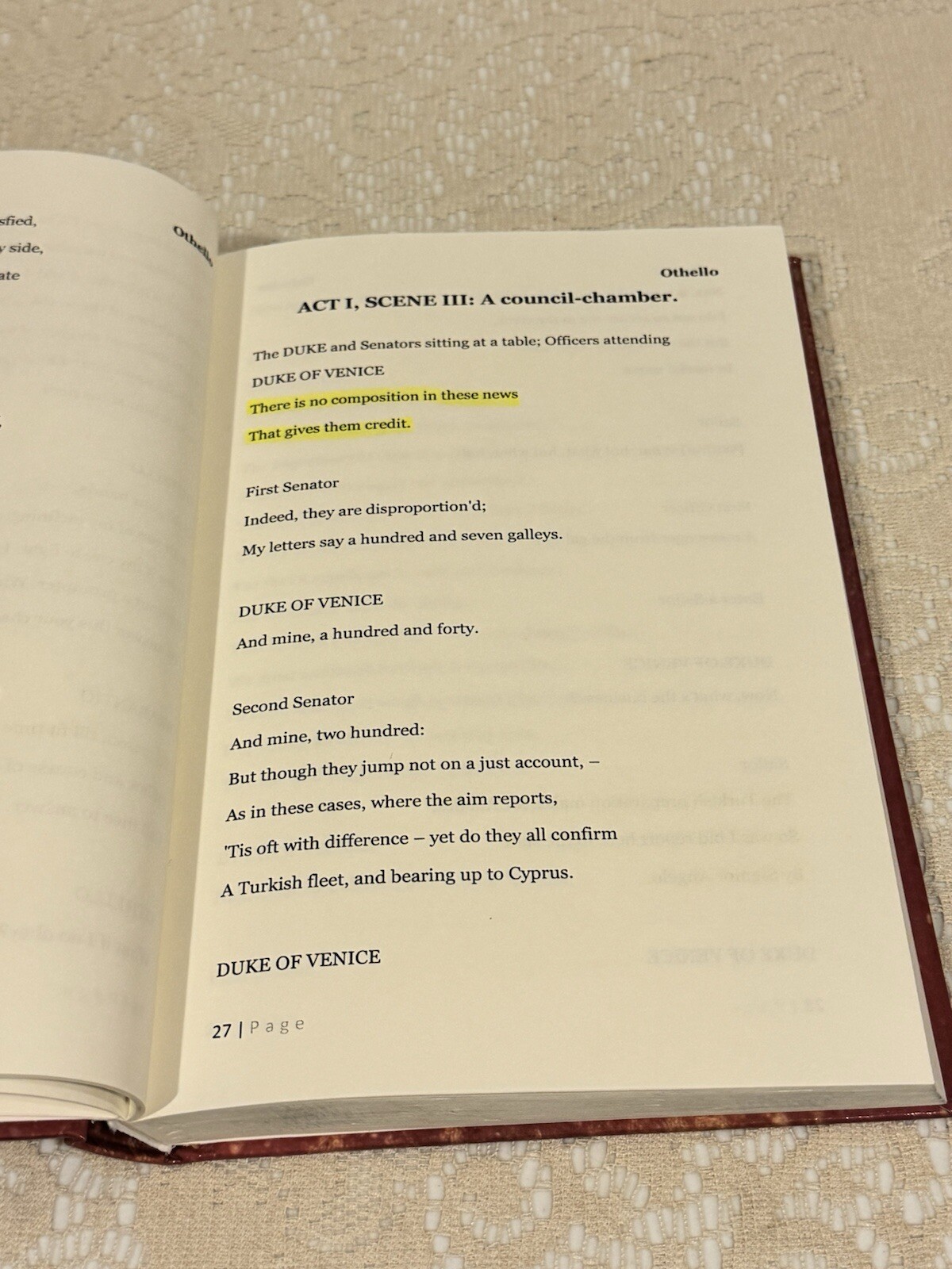 Othello by William Shakespeare, 2011 Hardcover book, Simon & Brown