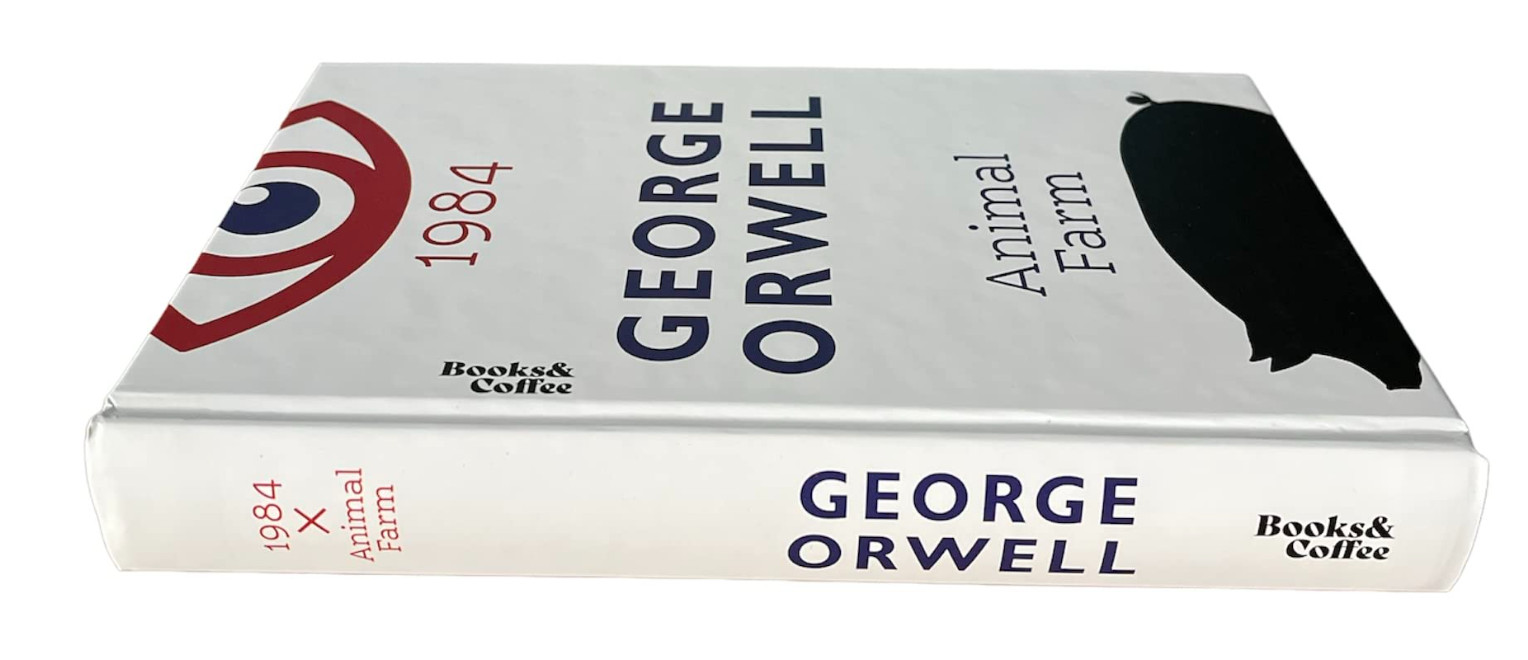 1984 & Animal Farm (2In1) by George Orwell Hardcover Book -NEW