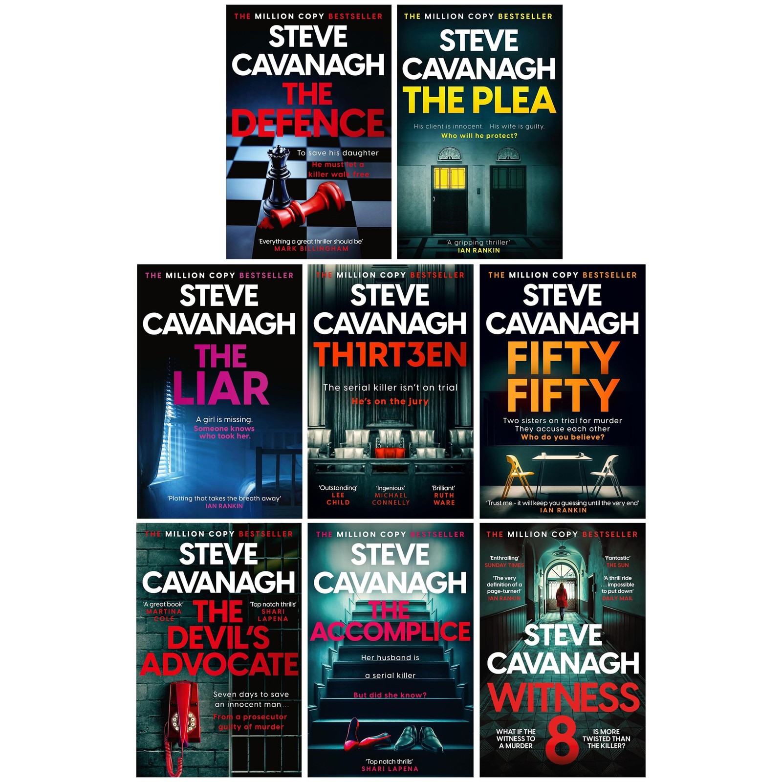 Eddie Flynn Series by Steve Cavanagh 8 Books Collection Set – Fiction – PB