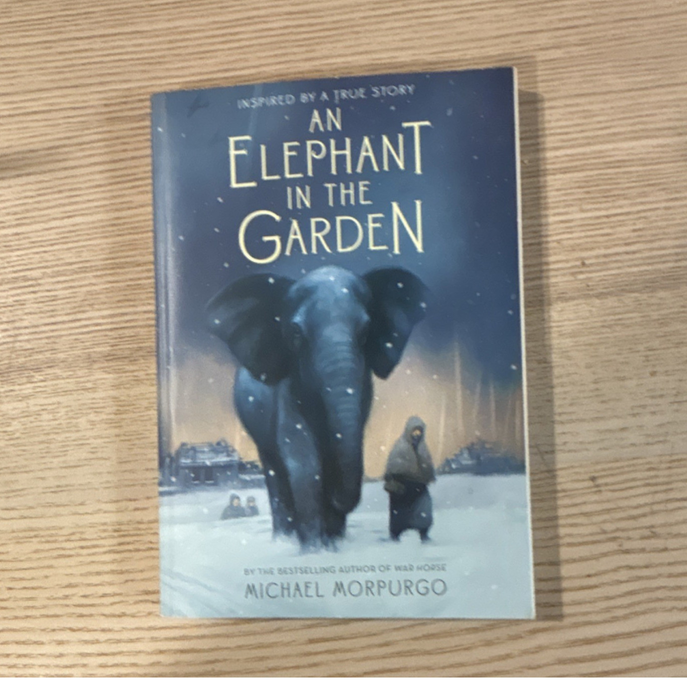 An Elephant in the Garden by Michael Morpurgo, Square Fish, Paperback, Elephants