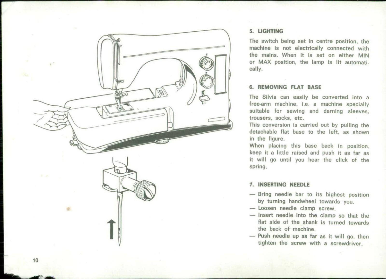 NECCHI Silvia Multimatic 584 Maximatic 586 Instruction Manual – WIRE BINDER
