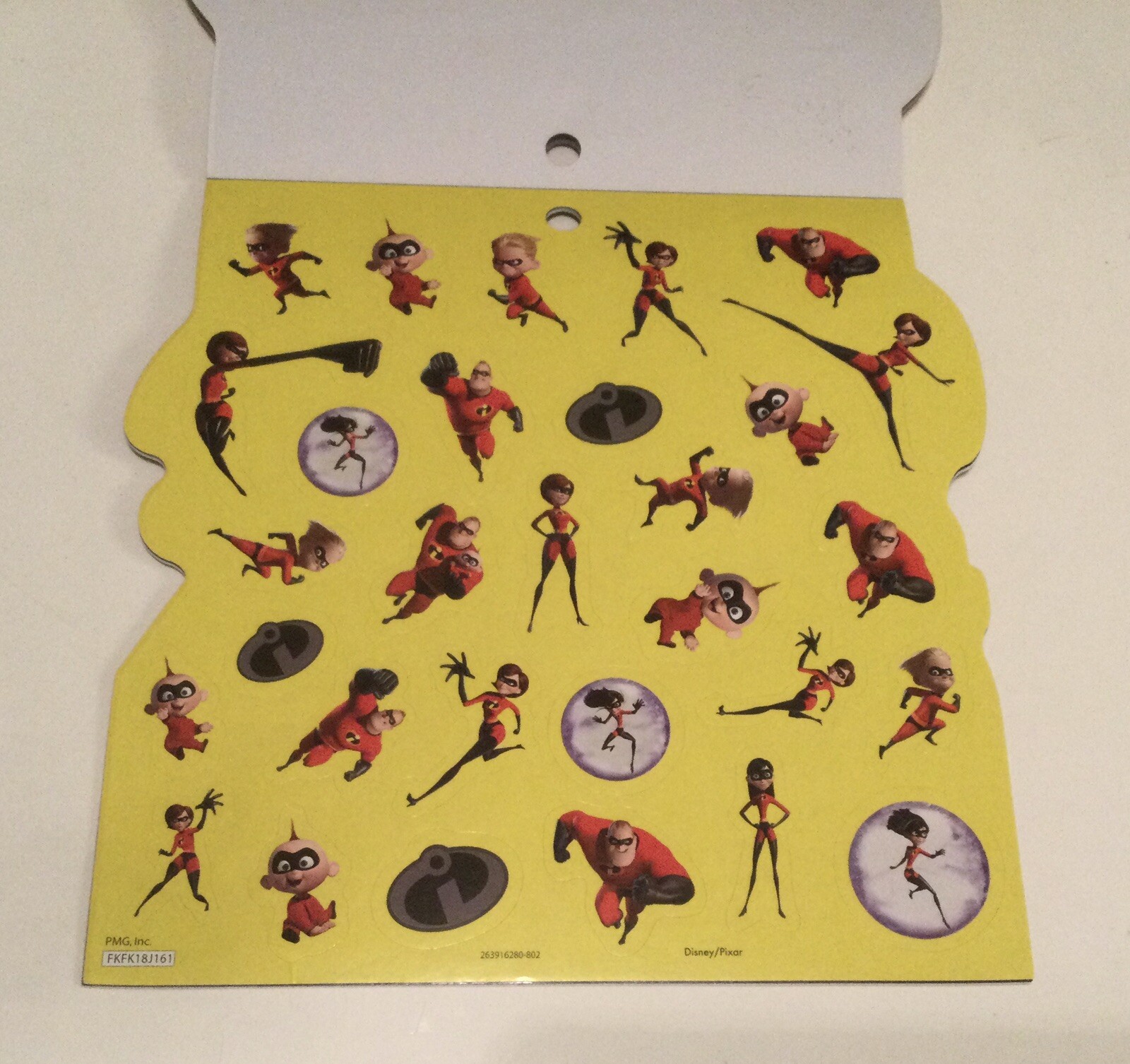The Incredibles 2 Sticker Pad – 300 Stickers (8×8 Inches)