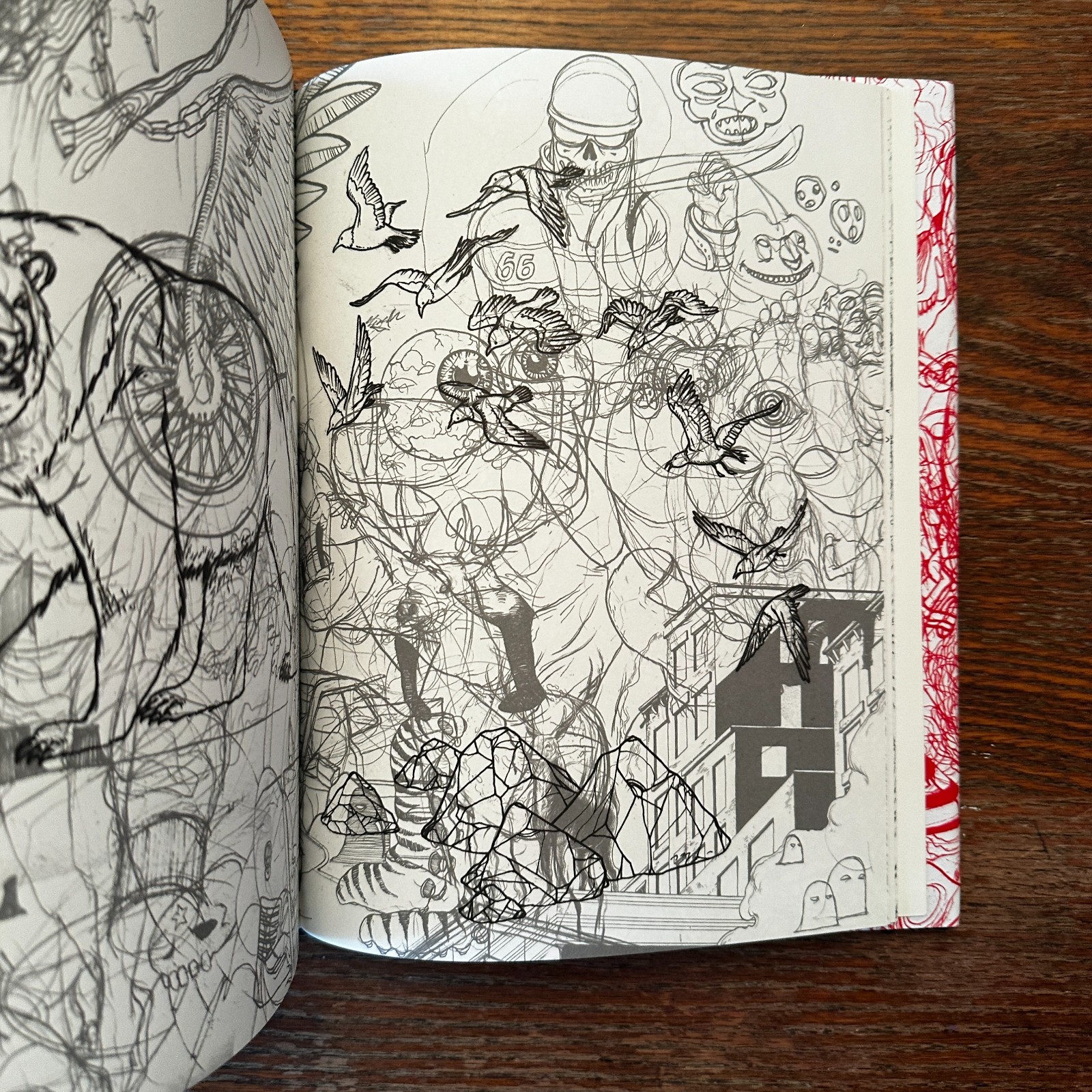 Zach Johnsen Sketchbook 2015 LTD to 1000 1st Ed Drawing Art Hardcover VG