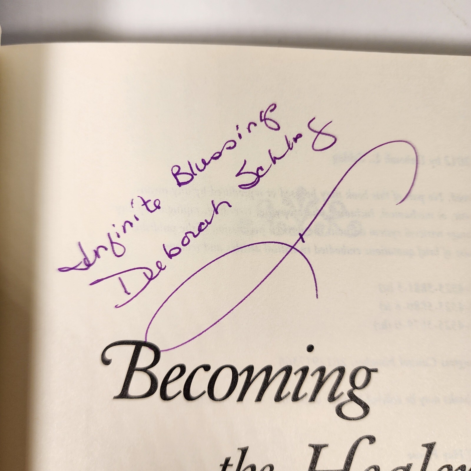 Becoming the Healer: The Miracle of Brain Injury Deborah L. Schlag AUTOGRAPHED