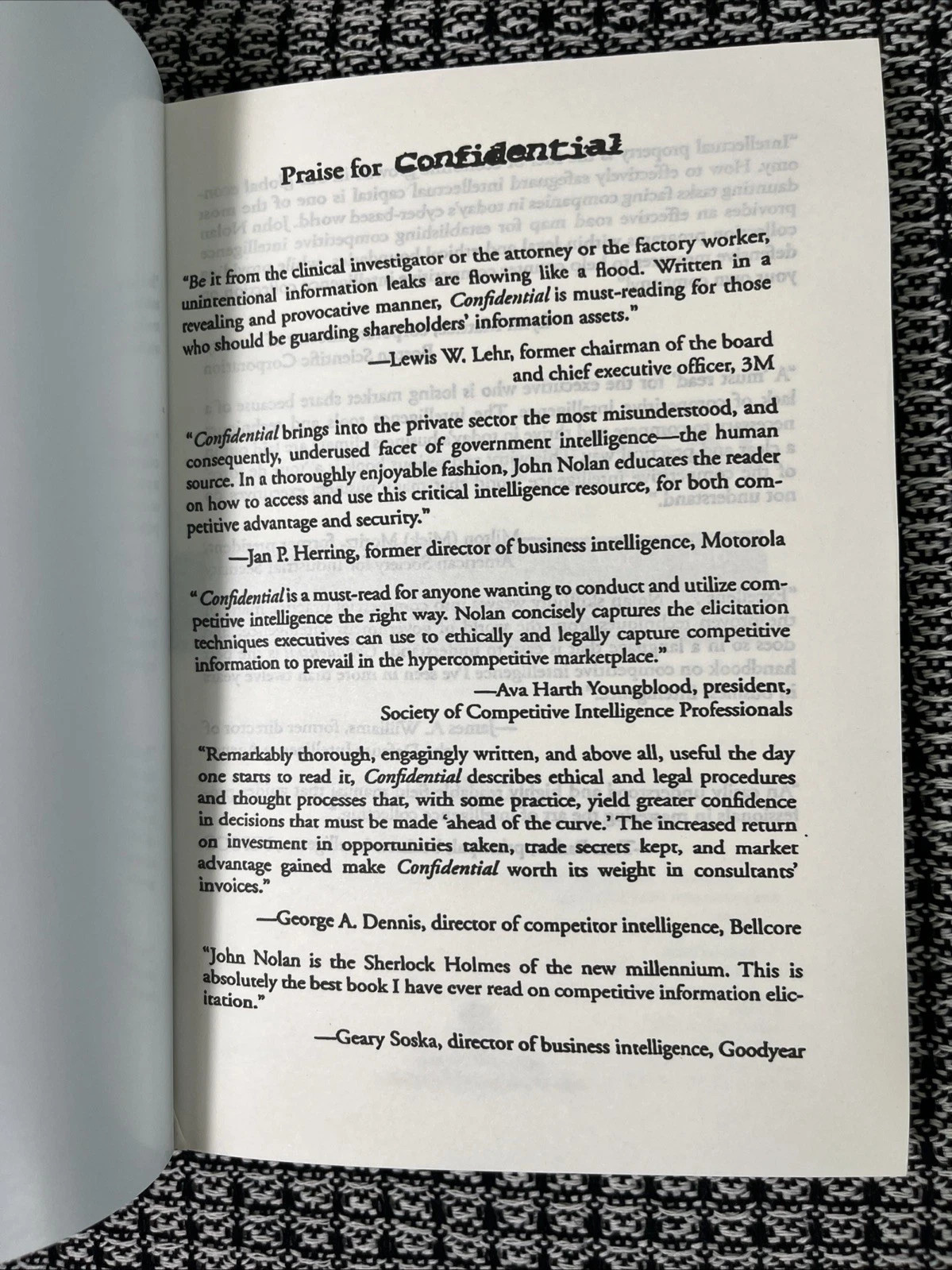 CONFIDENTIAL WRITTEN BY JOHN NOLAN PAPERBACK FREE SHIPPING US STOCK