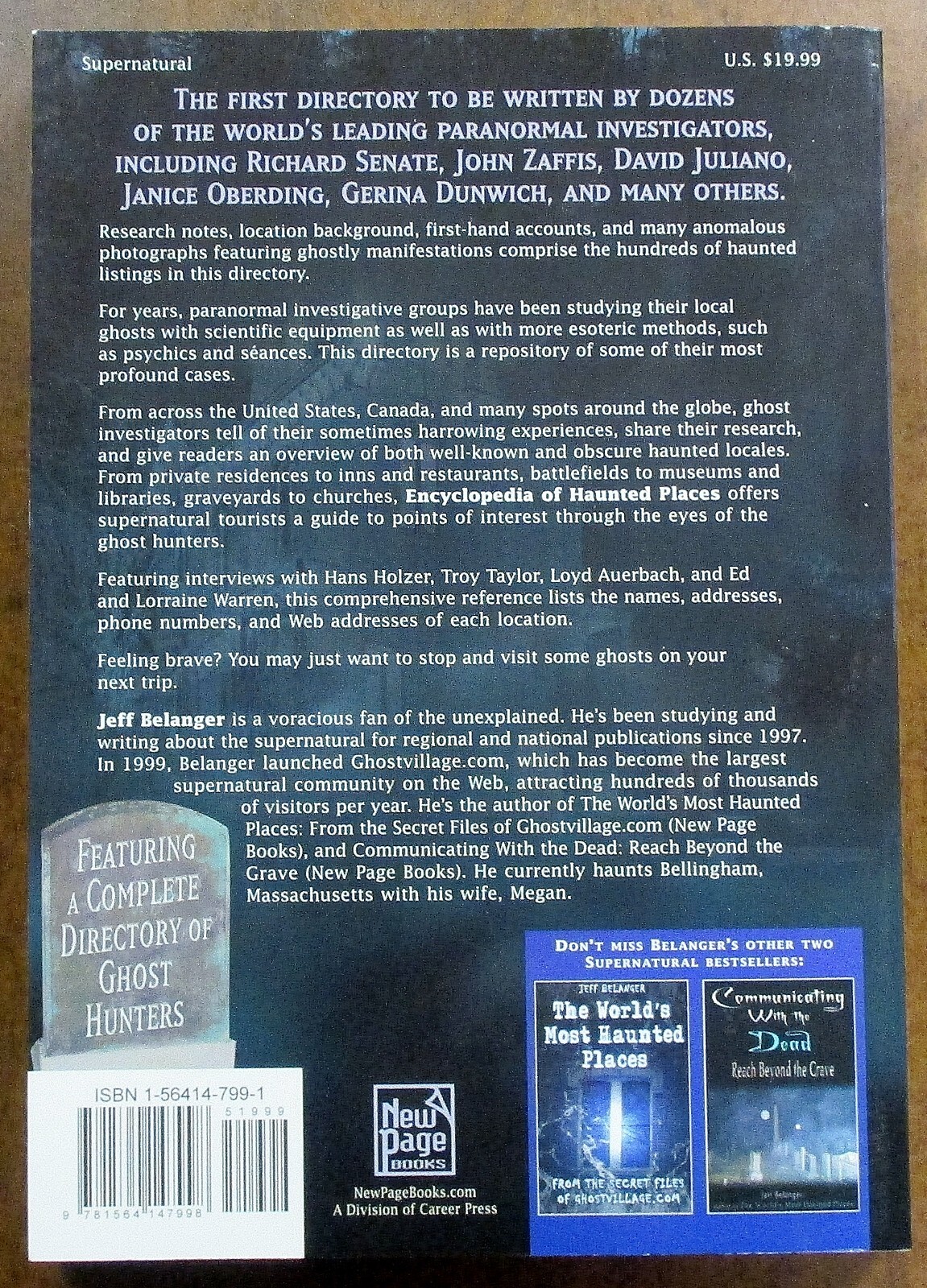 “Encyclopedia of Haunted Places” Ghostly Locales -Trade Paperback (2005)