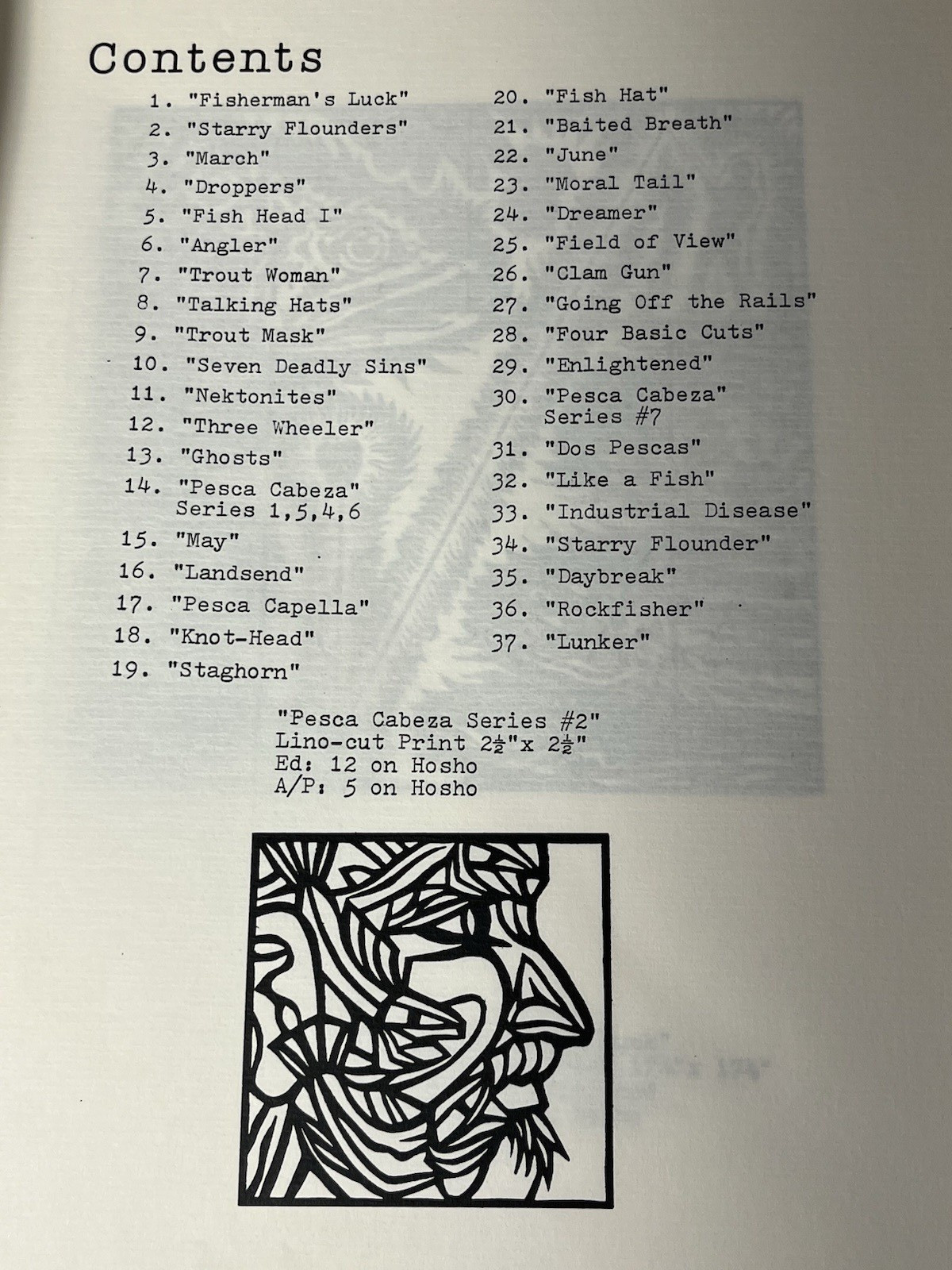 RARE Dennis Cunningham A SQUARE FISH Catalog of Prints 1981-1983 Oregon Artist
