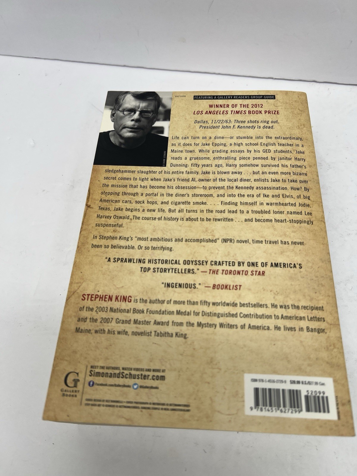 11/22/63: JFK Slain in Dallas LBJ Takes Oath by Stephen King Paperback Book PB