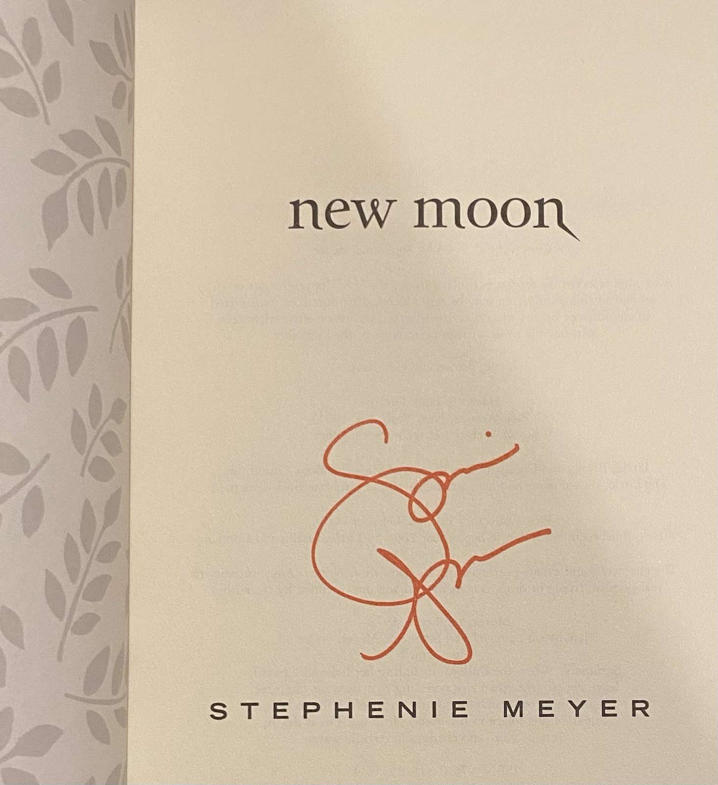 SEALED New Moon Saga Stephenie Meyer Autopen Signed Collector’s Edition Slipcase
