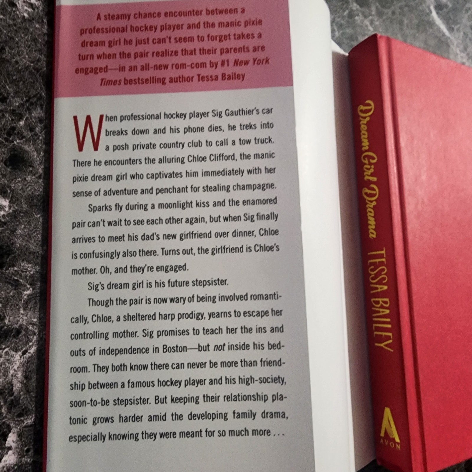 Signed Book – Dream Girl Drama by Tessa Bailey Barnes Noble 1st Edition HC New