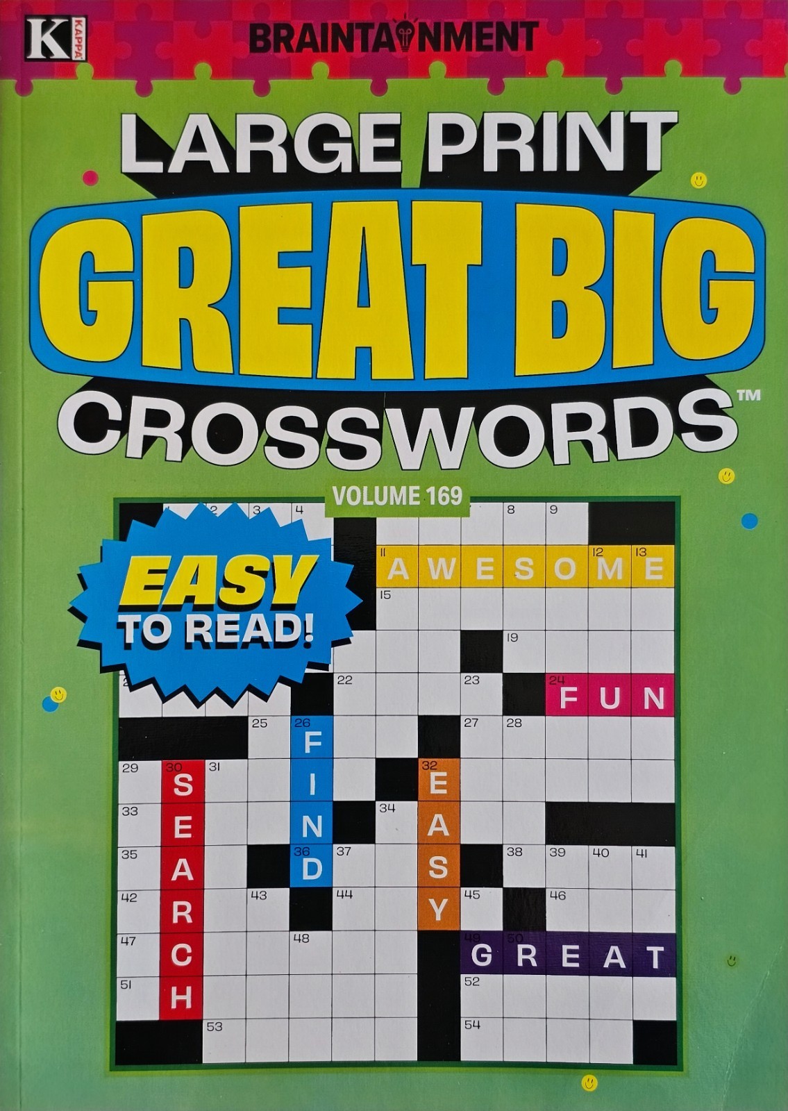 Kappa Large Print Great Big Crosswords Puzzle Books, 24 Different Volumes U-PICK
