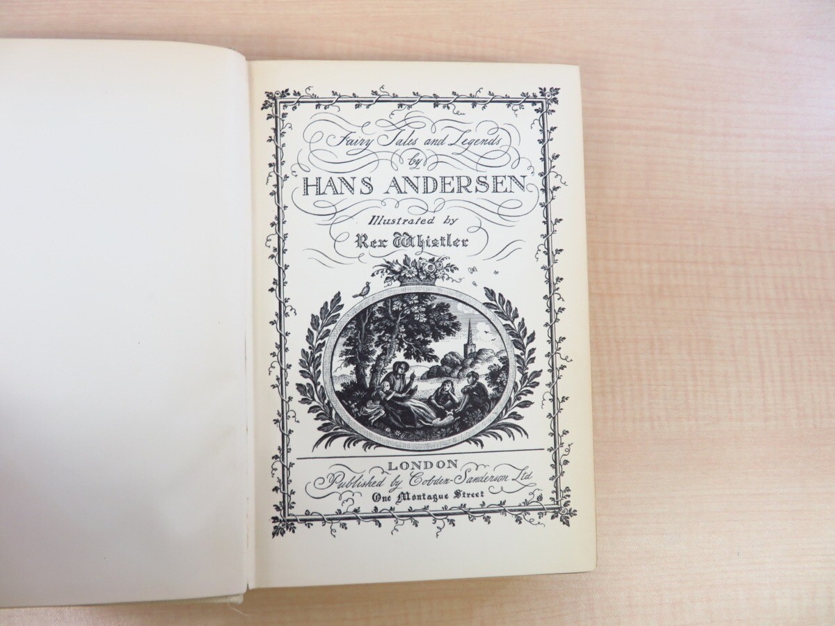 Hans Andersen Rex W”Fairy tales and legends by Hans Andersen”5.9in x8.2in