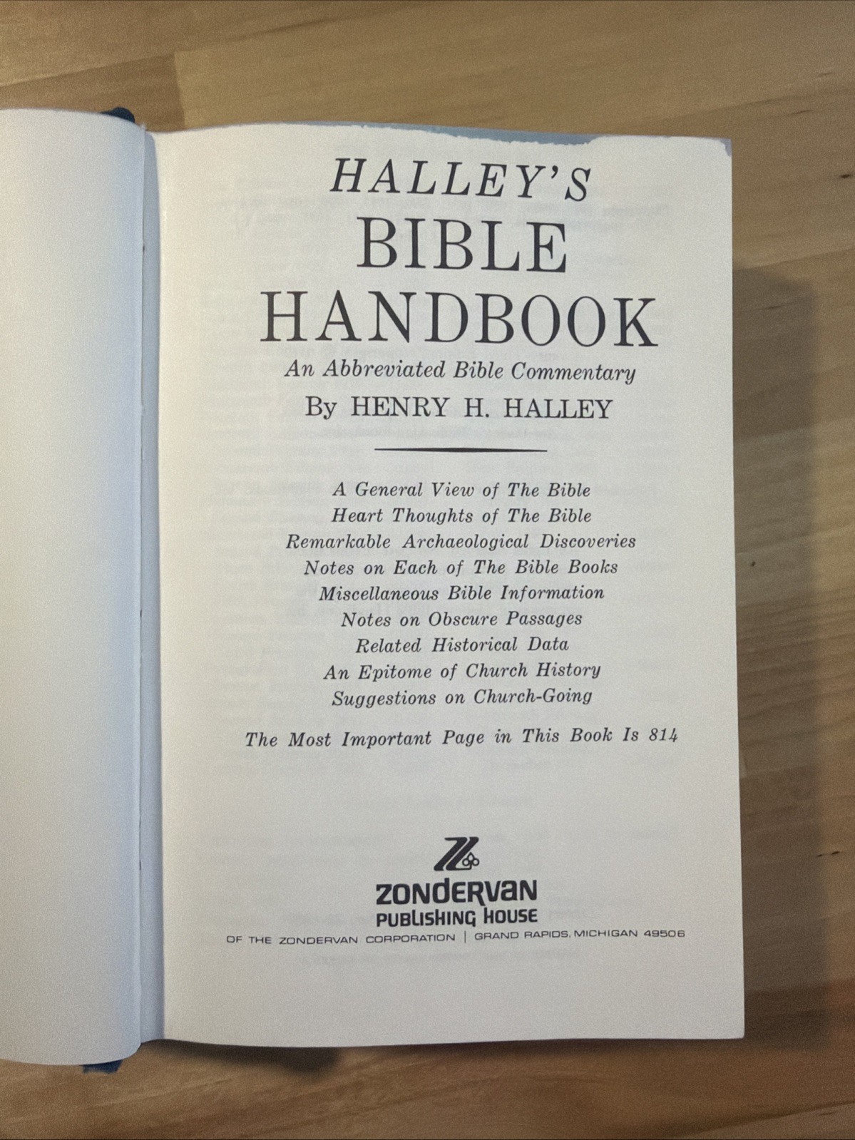 Halley’s Bible Handbook New Revised Edition Hardcover 1965 24th Edition