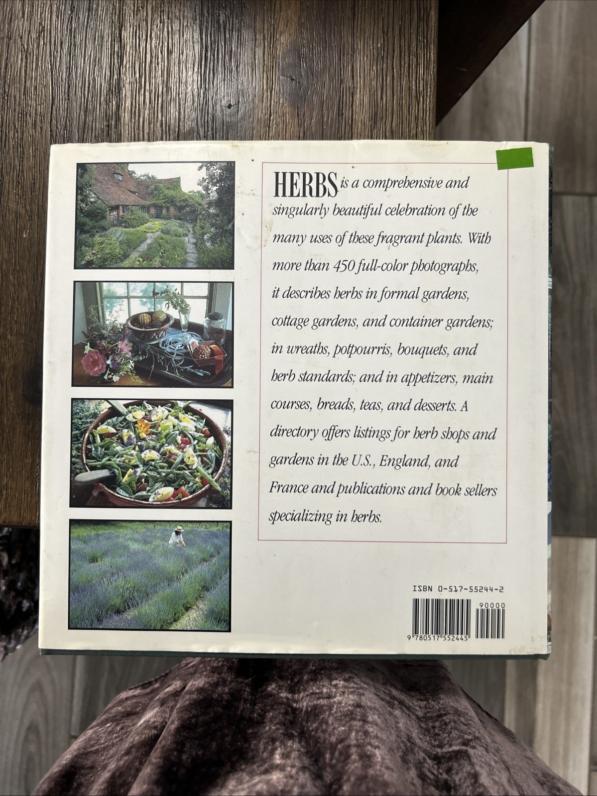 Herbs Garden, Decorations & Recipes Hard Cover 1985 244 Pages Color