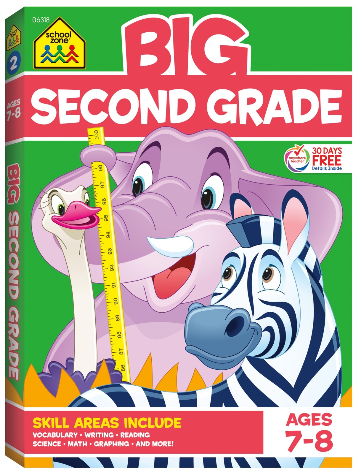 School Zone Big Second Grade Workbook: 320 Pages, 2nd Grade, Word Problems, …