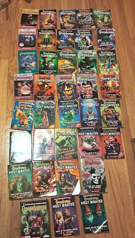 Huge Goosebumps Book Bulk Lot Some Original Series + Vintage Boardgame