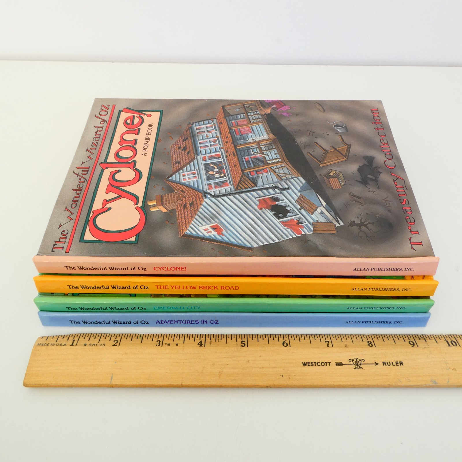 The Wonderful Wizard of Oz Treasury Collection 4 Pop Up Books Set 1991 Vintage