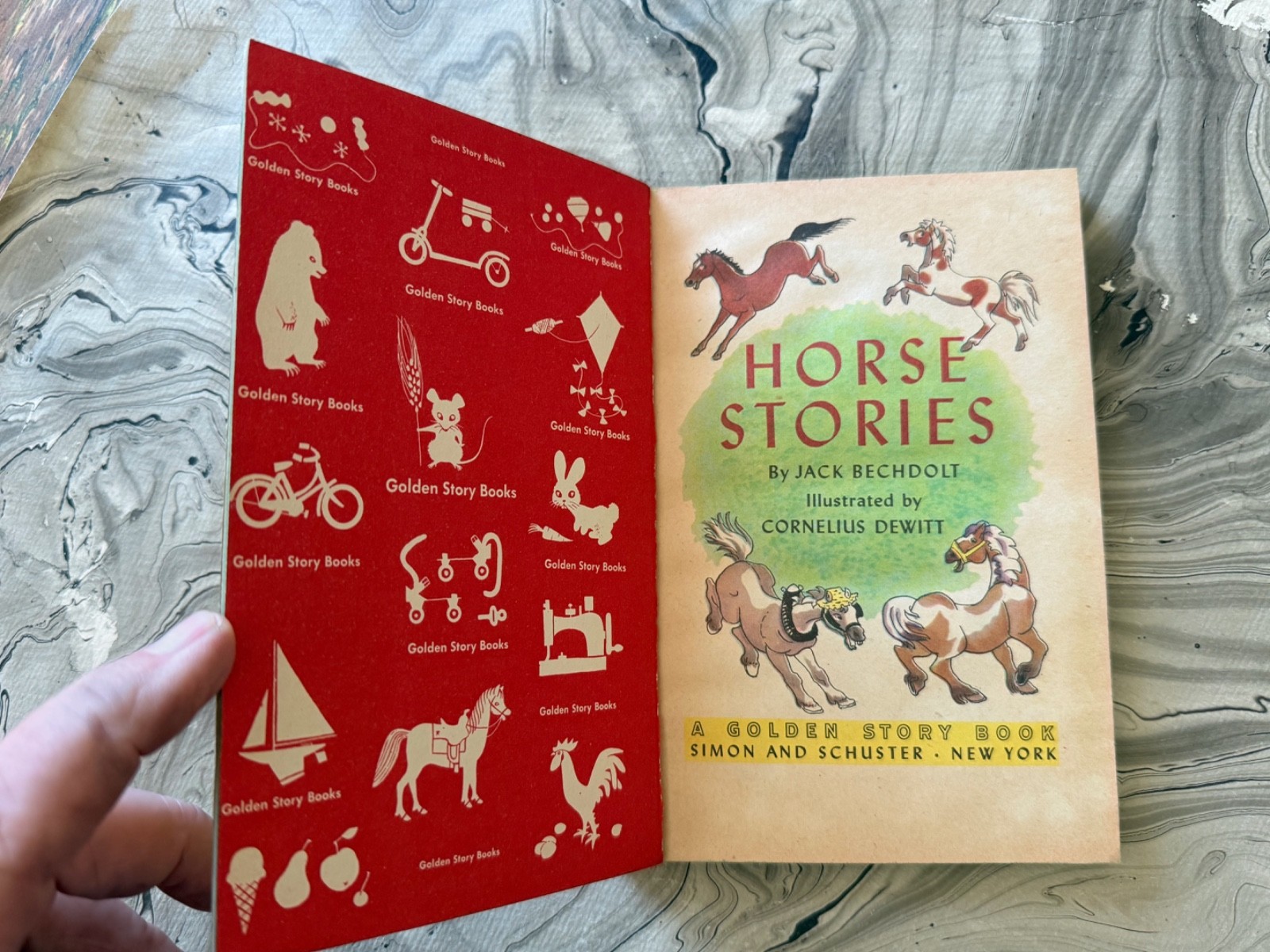 HORSE STORIES 1950 A GOLDEN BOOK 128 PAGES HARDCOVER