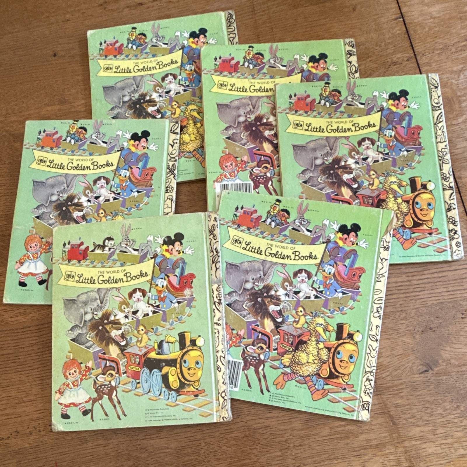 Little Golden Books Hardcover Lot 6 1970/80s Ages 4-8 Animal Stories
