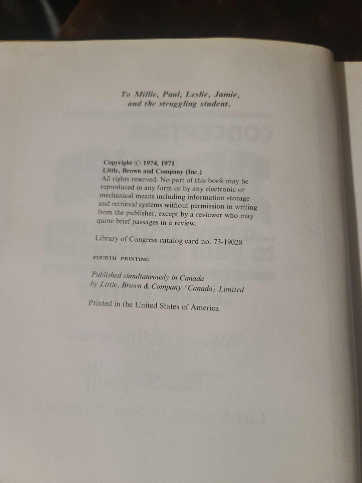 Conceptual Physics A New Introduction To Your Environment By Paul G. Hewitt 1974