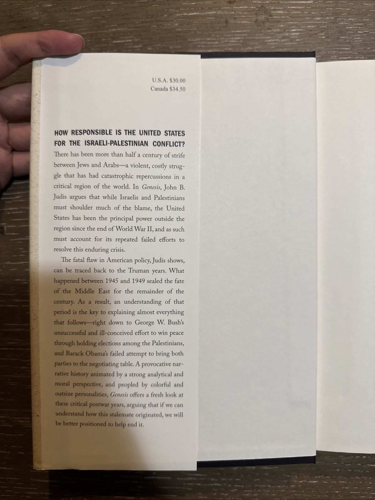 Genesis : Truman, American Jews, and the Origins of the Arab/Israeli Conflict by