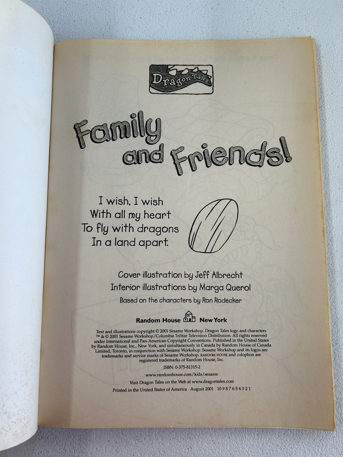 Vintage Dragon Tales Family And Friends Coloring Activity Book Cut Out Doll Y2K