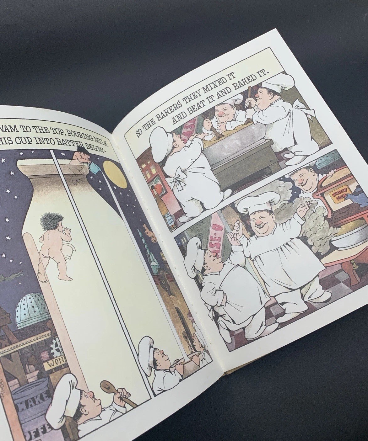 In The Night Kitchen By Maurice Sendak 1970 (1st Ed Uncensored) White Cloth HCDJ