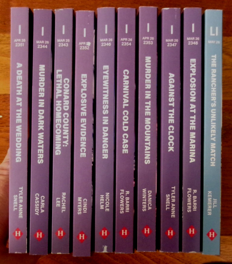 New Lot of 10 Harlequin Intrigue + Books March April, 2026