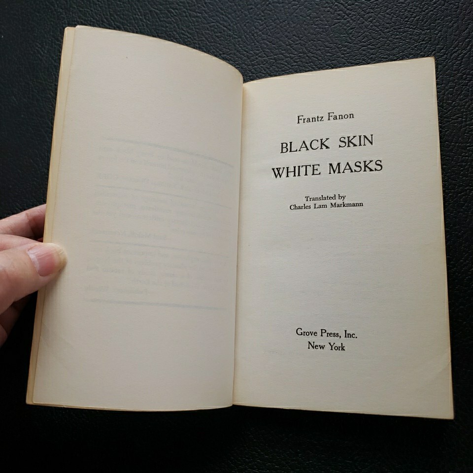 Black Skin, White Masks by Frantz Fanon 1st Evergreen Black Cat Ed 1968 PRISTINE