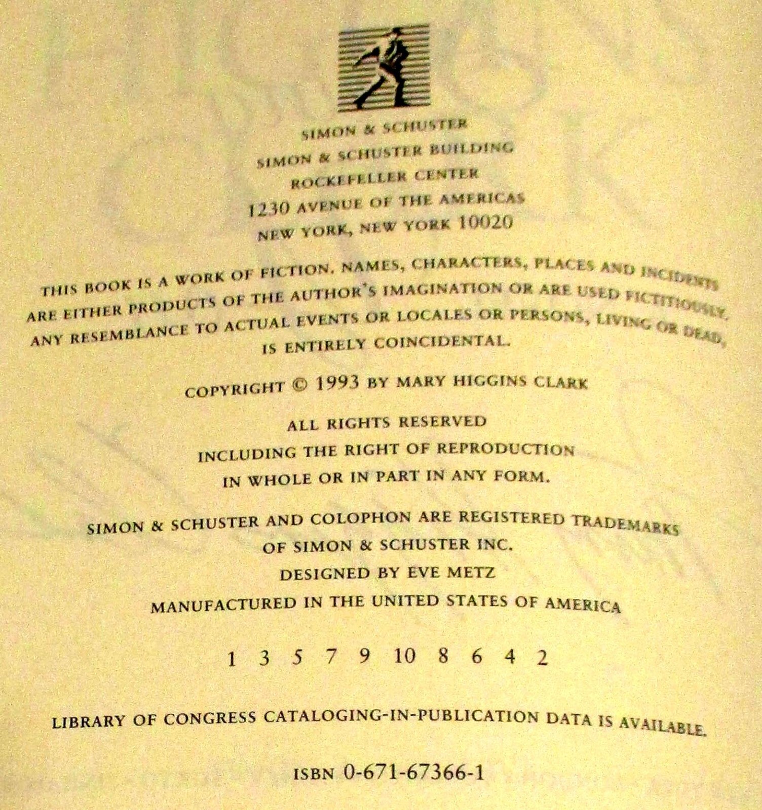 1993 I’ll Be Seeing You” SIGNED COPY by Mary Higgins Clark H/C D/J 317 Pages
