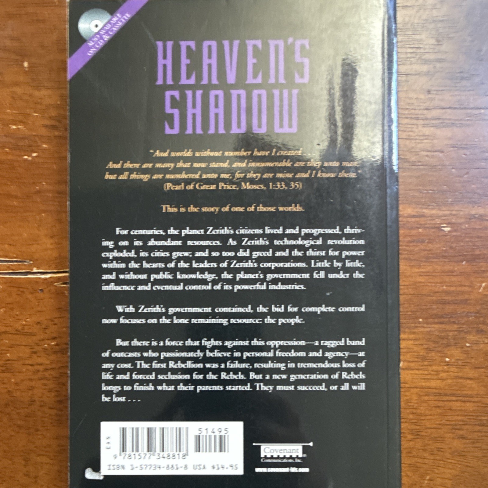 Jeff Downs Heaven’s Shadow Paperback 2001 Covenant Communications Sci-Fi Novel