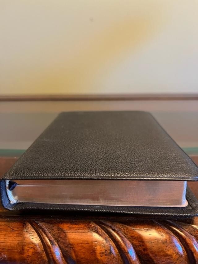 Unique and Rare Oxford KJV Bible Bound in Genuine Morocco, Morocco zip Cover