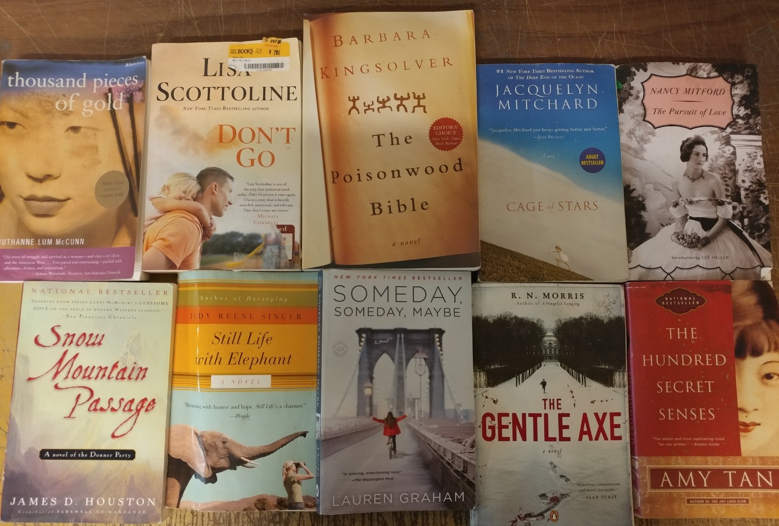 Lot of 5-LBS Large Trade Literature Fiction Paperback BestSeller RANDOM Books