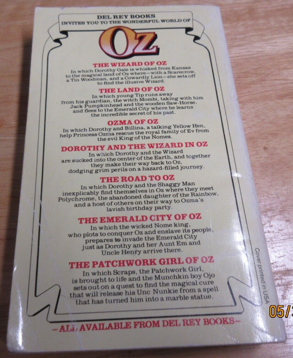 Paperback: Book 7: The Patchwork Girl Of Oz