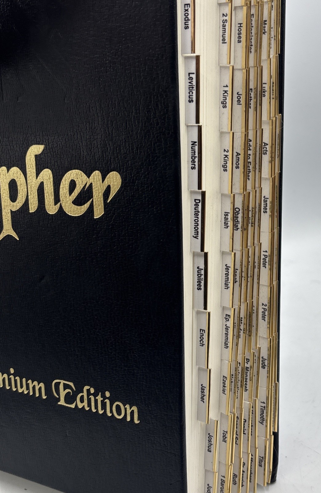 Cepher Millennium Edition Black Hardcover Bible Tabs 2022 Cepher Publishing