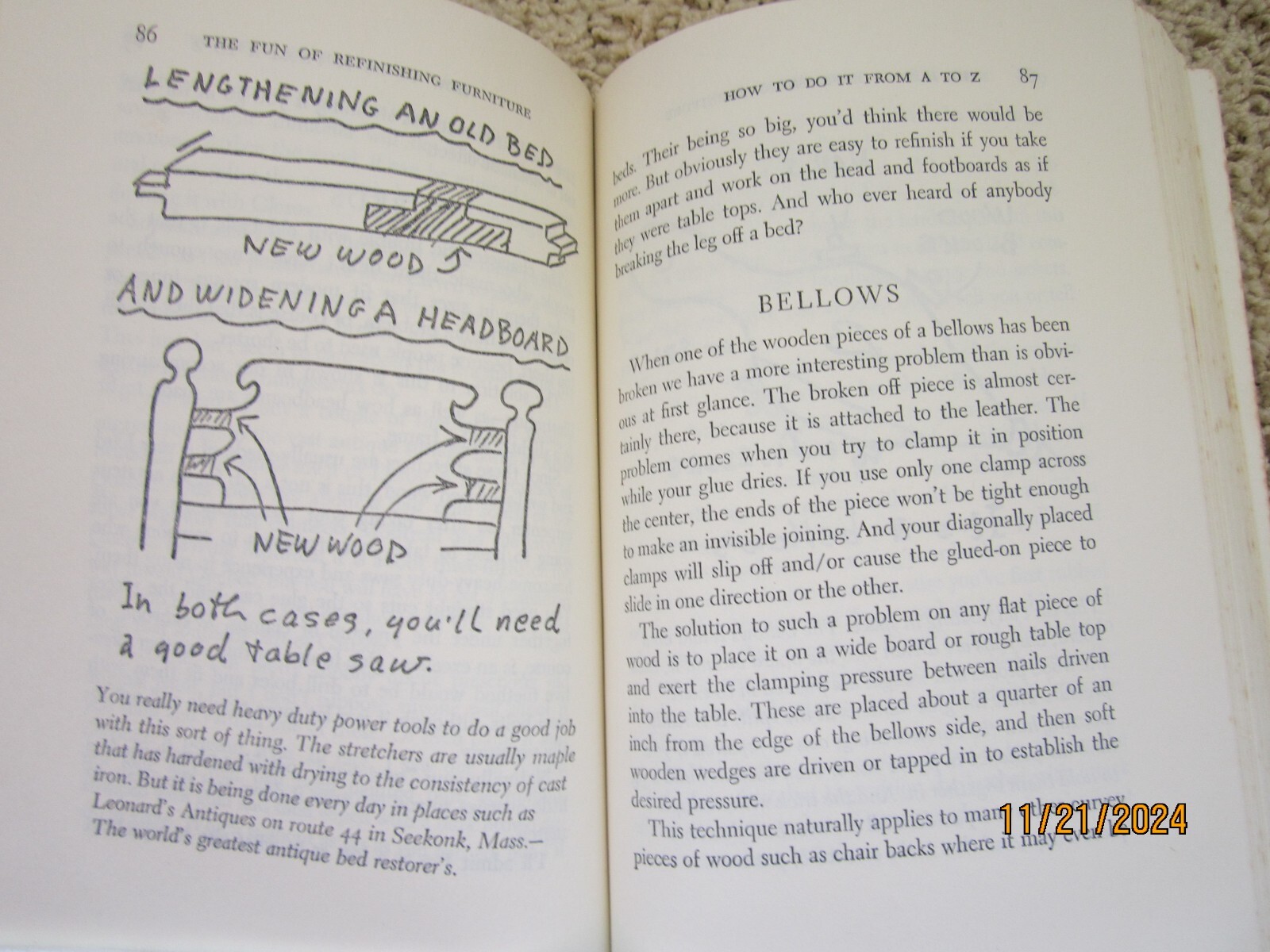 “The Fun of Refinishing Furniture” 1976 Grotz 244 pages ISBN 0-385-14916-6