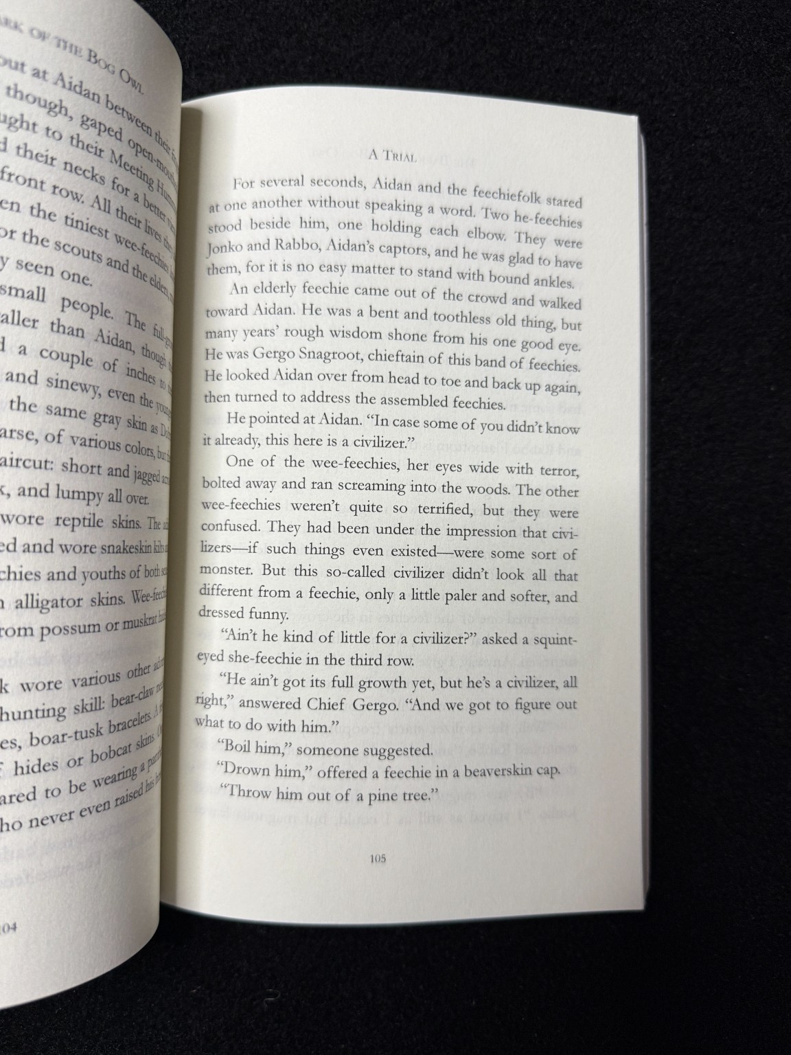 The Bark of the Bog Owl Jonathan Rogers 2004 Wilderking Trilogy Fantasy
