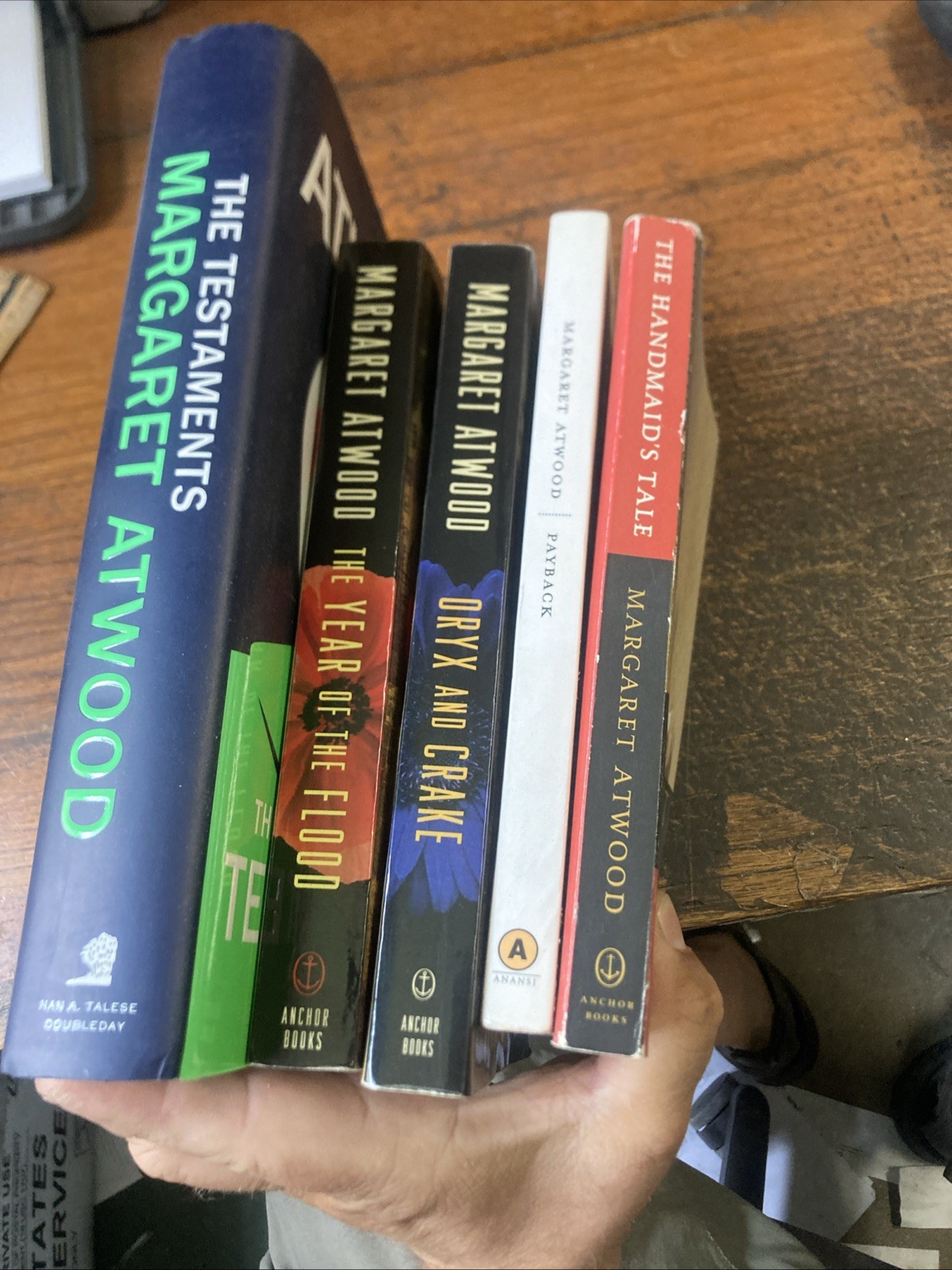 Margaret Atwood – Lot of 5 the handmaid’s Tale payback the year of the flood