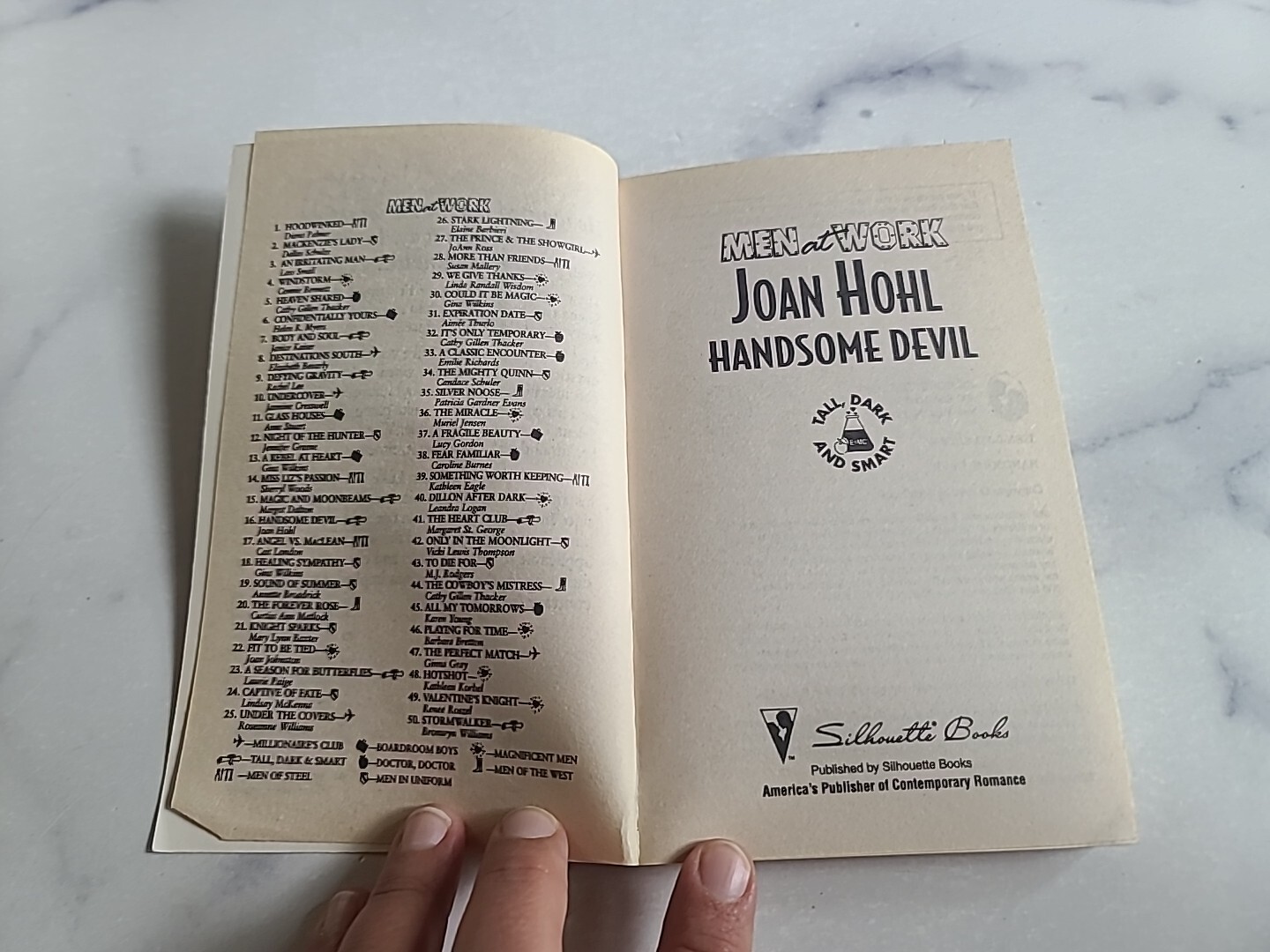Men At Work Handsome Devil By Joan Hohl Paperback