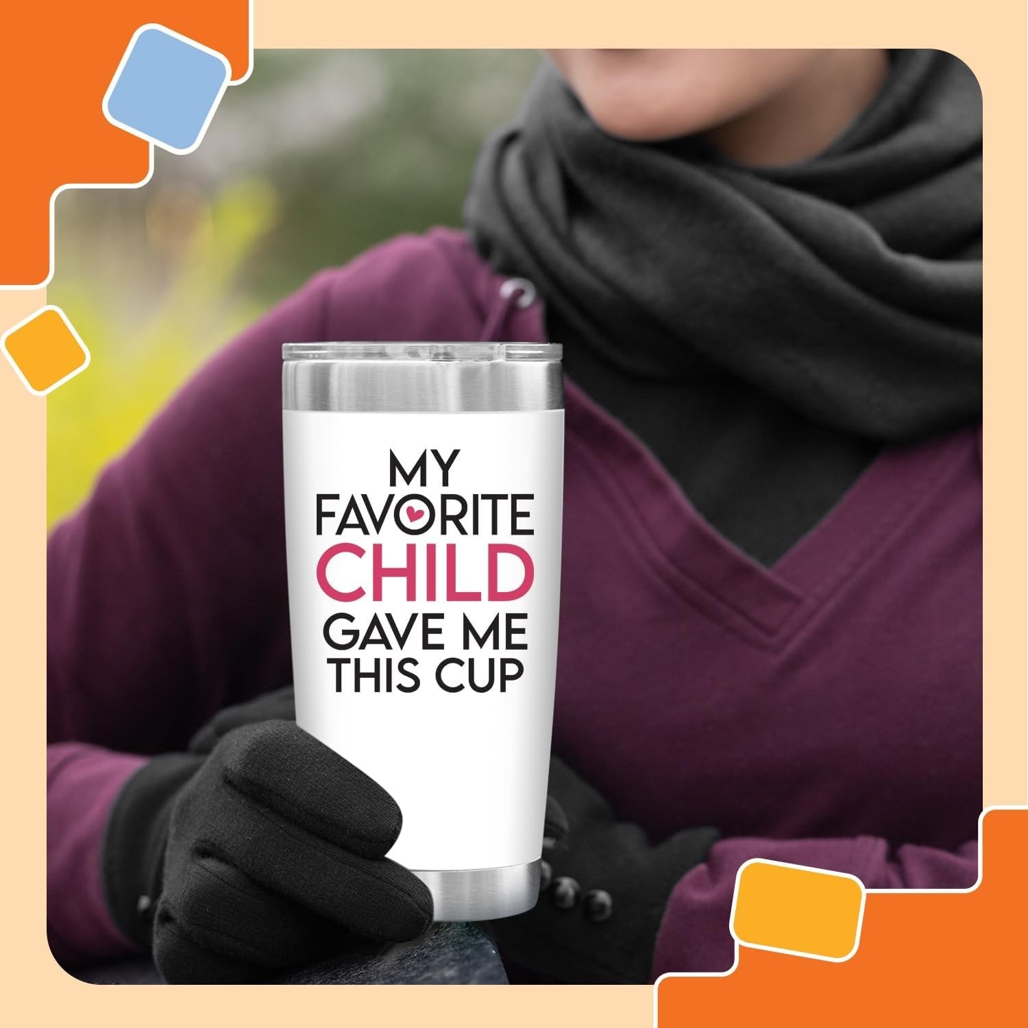 Cute 20 oz Double-Wall Tumbler for Moms – BPA-Free & Perfect for Any Occasion