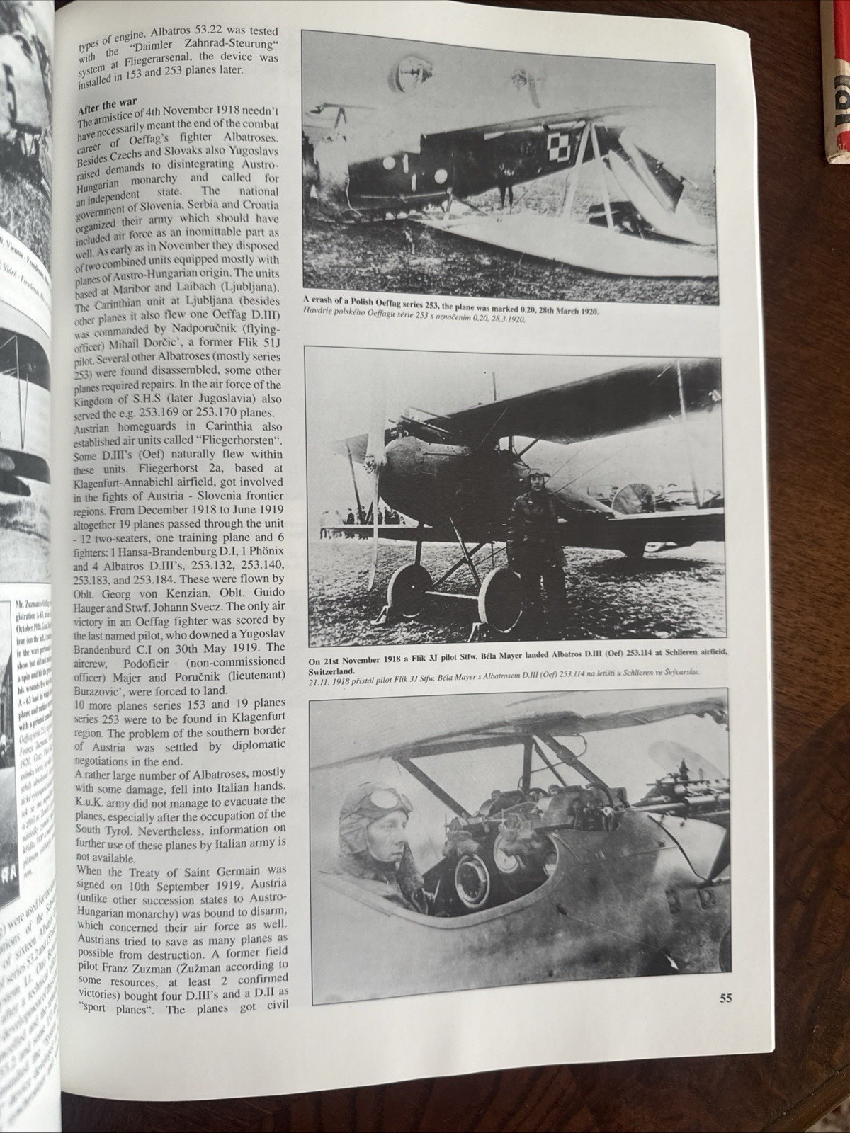 JaPo Albatros D.II & D.III Oeffag Austria Hungary WWI German Soft Cover 1998