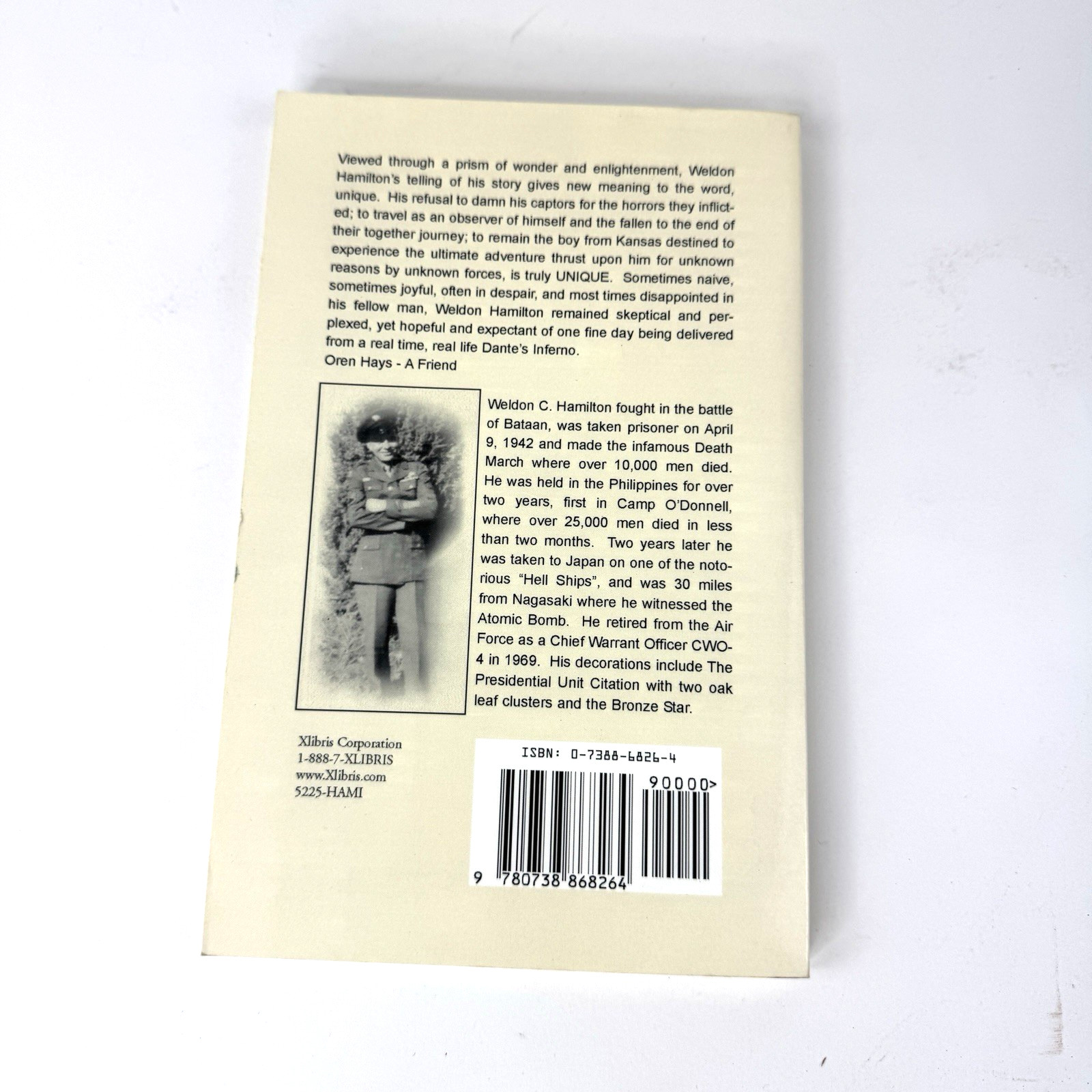 Late Summer of 1941 and My War with Japan by Weldon Hamilton Paperback WW II
